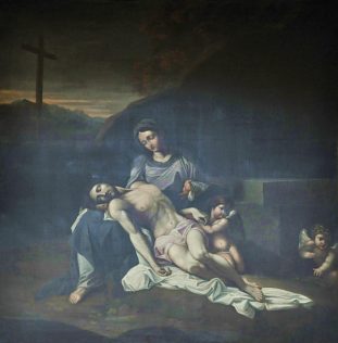 «Vierge de pitié», tableau attribué à Jérôme Maublanc, XVIIe siècle