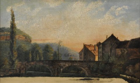 «Le pont de Nahin» de Gustave Courbet, vers 1837