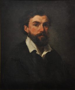 «Portrait supposé de Félix Bracquemond (1833–1914)» Gustave Courbet, huile sur toile, 1870