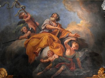 Saint Jacques le Majeur par Louis Boullogne, huile sur enduit, 1708-1710