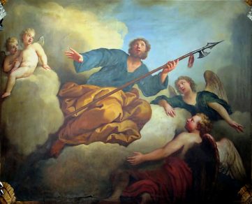 Saint Thomas par Bon Boullogne, huile sur enduit, 1708-1710