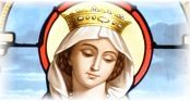 Vitrail de sainte Elisabeth de Hongrie (détail)