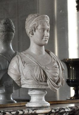 Buste en marbre de l'impératice Marie-Louise