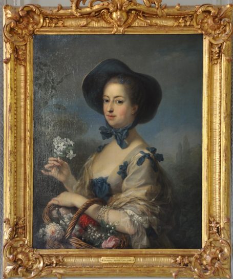 «Madame de Pompadour» par Charles–André van Loo