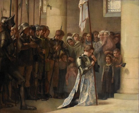 «Jeanne d'Arc à Saint–Romain», tableau de Paul–Hippolyte Flandrin, 1901