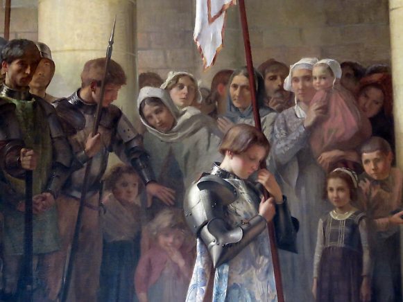«Jeanne d'Arc à Saint–Romain», tableau de Paul–Hippolyte Flandrin, détail