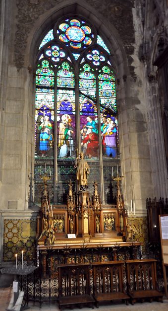 L'autel Saint-Epvre et son vitrail