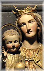 La Vierge et l'Enfant dans l'autel de la Vierge