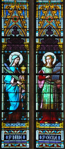 Sainte Barbe et sainte Cécile