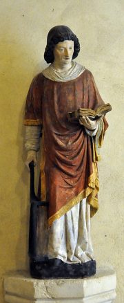 Saint Laurent, statue polychrome du XVe siècle