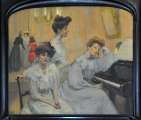 «Portrait des demoiselles Moulins» par Victor Prouvé (1858–1943), huile sur toile, 1903