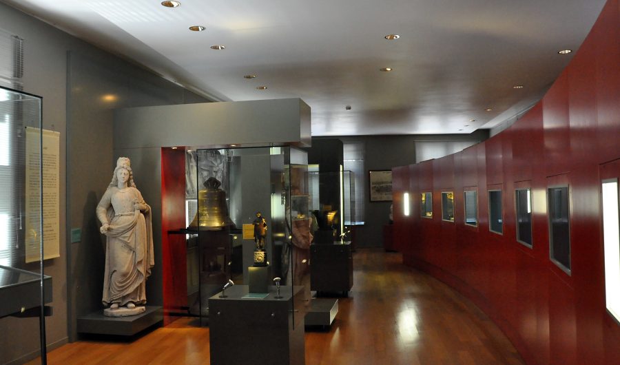 L'une des salles du musée consacrées à l'histoire de Pont–à–Mousson