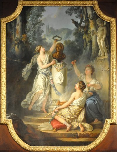 «Apothéose de Rameau» par J.-J.-F. Le Barbier l'Aîné  (1738-1826), École française