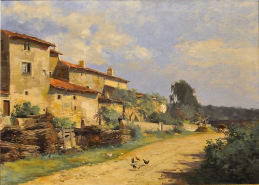 «Le Village» par L. Quintard (1849-1905)