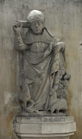 Statue de saint Blaise, début du XVIe siècle