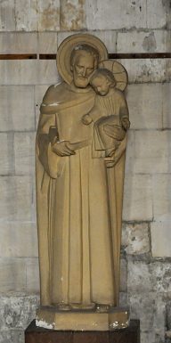 Statue moderne de saint Antoine de Padoue