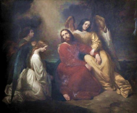 Tableau «Le Christ au mont des Oliviers» d'Hermine Deheirain (Abbeville 1798-1839)
