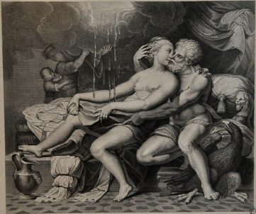 «Jupiter et Danaé» d'après Giulio Romano, dit Jules Romain (1499–1546)