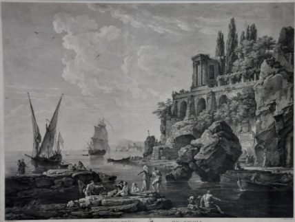 «Rivage près de Tivoli» d'après Joseph Vernet (1714–1789)