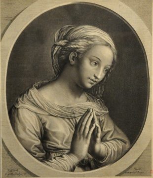 «Virgini Matri» d'après Raffaello Sanžio, dit Raphaël (1483–1520)