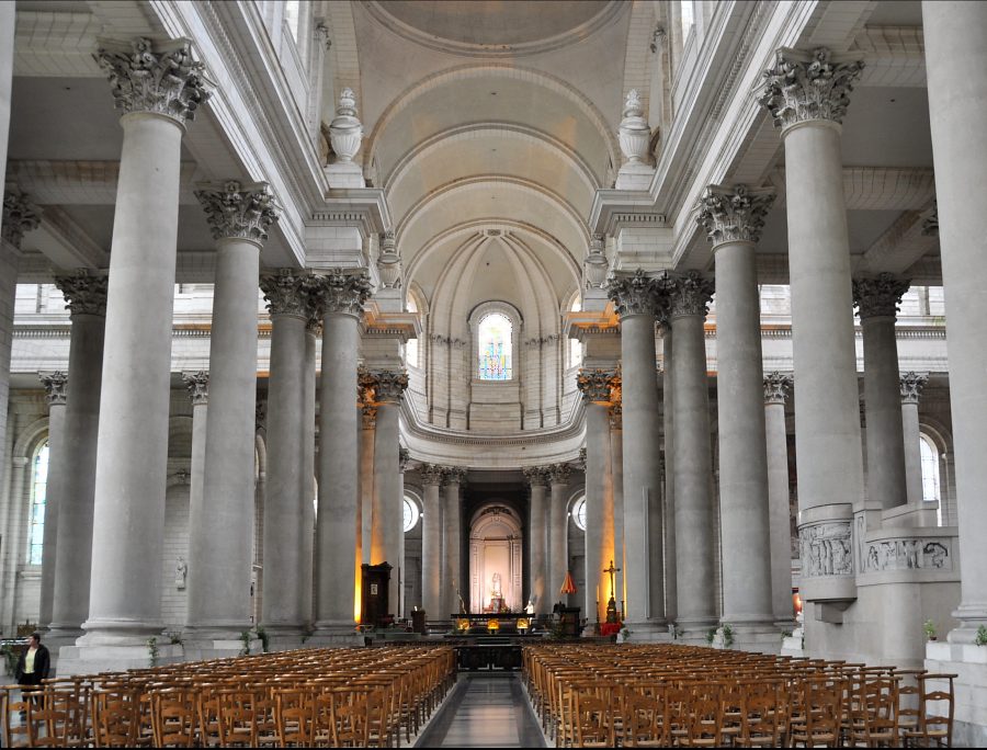 La nef et le chœur de Saint-Vaast