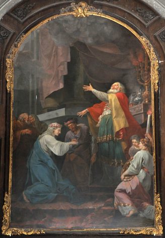 Tableau «Le Mariage de la Vierge» dans le transept Saint-Joseph