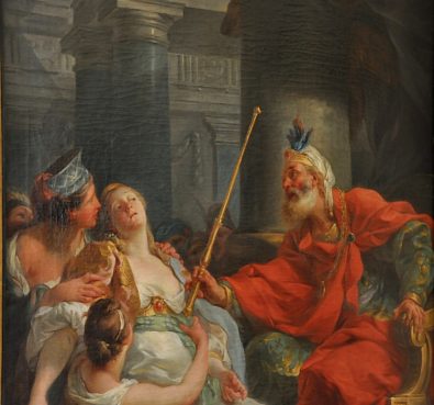 «L'évanouissement d'Esther» de Jean Simon Berthelemy (1743–1811)