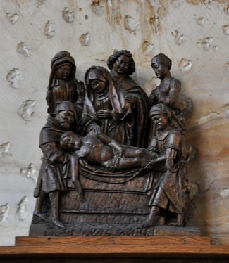 Sculpture d'une Mise au tombeau