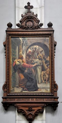 «Jésus rencontre sa mère», tableau de Jean–Paul Blanc