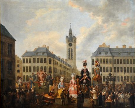 «La famille du Grand Gayant de Douai» de Louis Watteau (1731-1798)