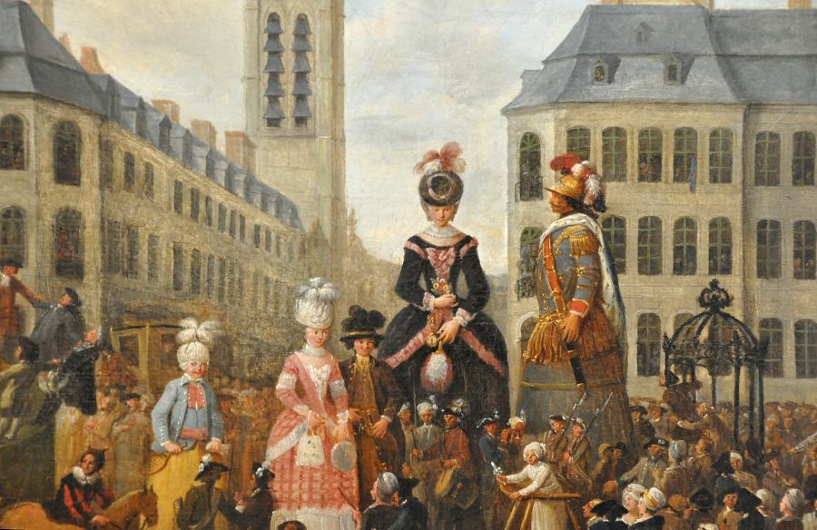 «La famille du Grand Gayant de Douai» de Louis Watteau (1731-1798)