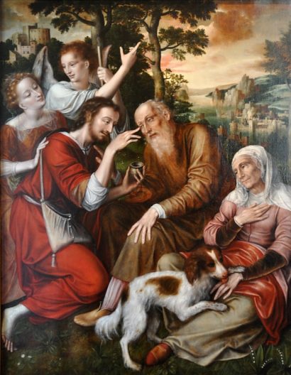 «Tobie rend la vue à son père» de Jan Massys (1509-1575)
