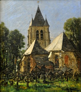 «Église de Courrières» d'Émile Breton (1831-1902)