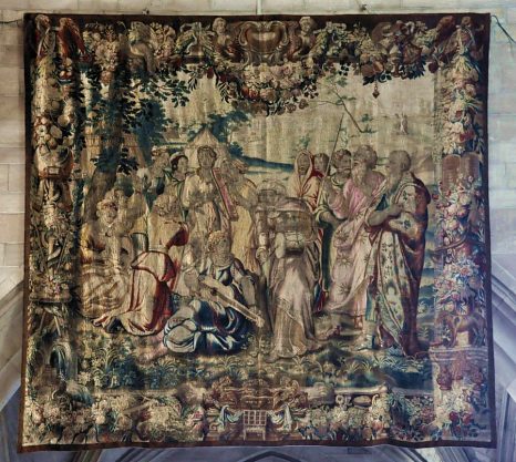 «Le Cantique de Moïse et des Israélites», tapisserie de Bruxelles  du XVIIe siècle 