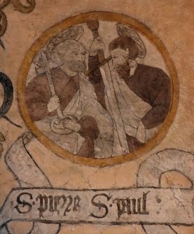 Peinture des saints : saint Pierre et saint Paul (XVIe siècle)