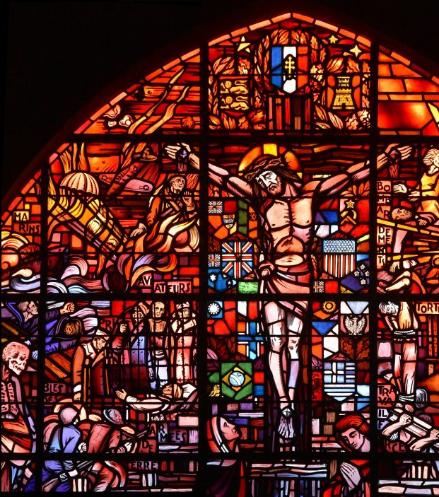 La Crucifixion, détail du vitrail