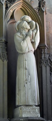 Statue moderne de saint Antoine de Padoue
