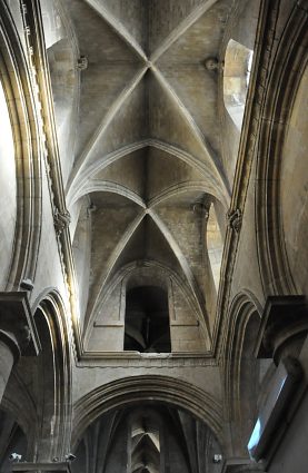 La voûte du croisillon nord du transept