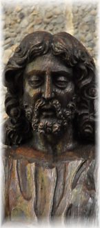 Saint Joseph, statue dans la nef (partiel)