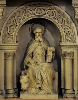 Saint Luc et son taureau, détail du maître-autel