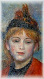 «L'excursionniste» de Pierre-Auguste Renoir, détail