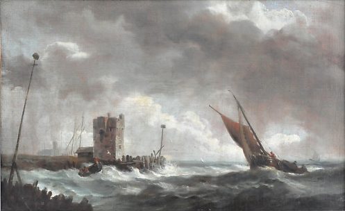 «Mer agitée» de Willem Van de Velde (1633-1707)