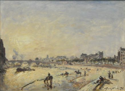 «Paris, le pont Marie et le quai des Célestins» de Johan–Barthold Jongkind (1849–1891), 1874