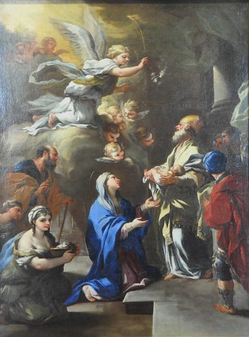 «Présentation de Jésus au Temple» de Luca  Giordano (1634-1705)