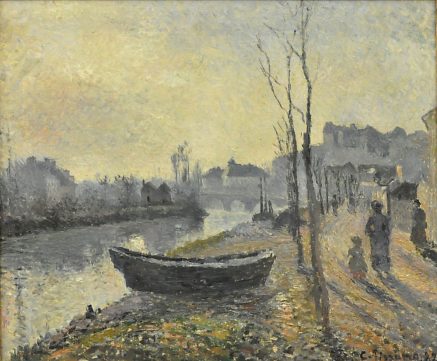 «Quai du Pothuis, bords de l'Oise» de Camille Pissarro (1830–1903), 1882
