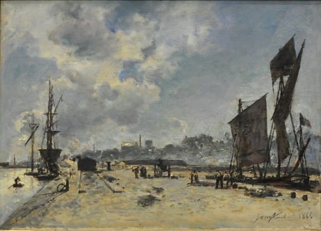 «Quai à Honfleur» de Johan–Barthold Jongkind (1849–1891), 1866