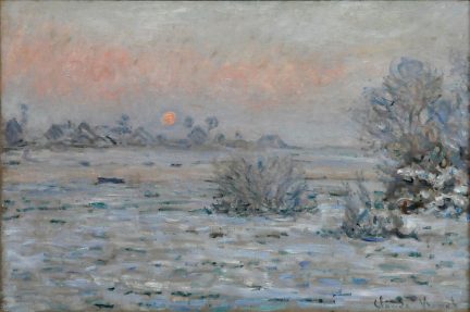 «Soleil d'hiver à Lavacourt» de Claude Monet (1840–1926), vers 1879–1880