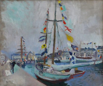«Le Ÿacht pavoisé au Havre» de Raoul Dufy (1877–1953), vers 1904