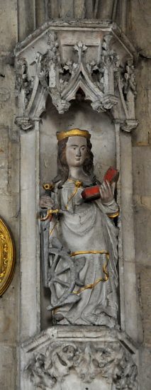 Statue de sainte Catherine (XVe siècle)