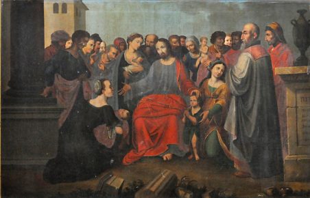 «Jésus bénissant les enfants», tableau du XIXe siècle